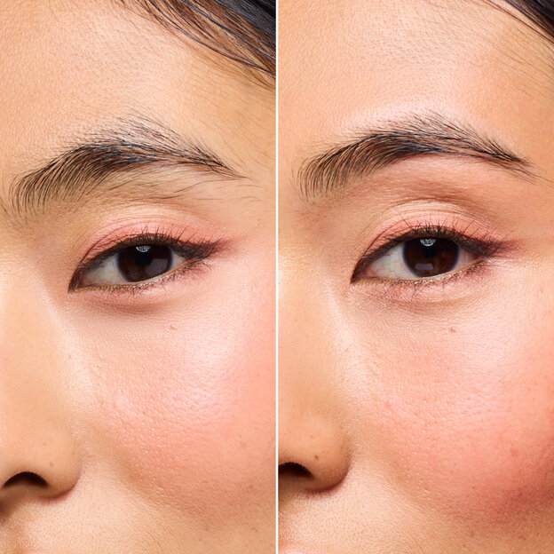 Eyebrow wax before and after model