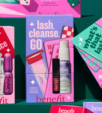 Lash, Cleanse, GO packaging