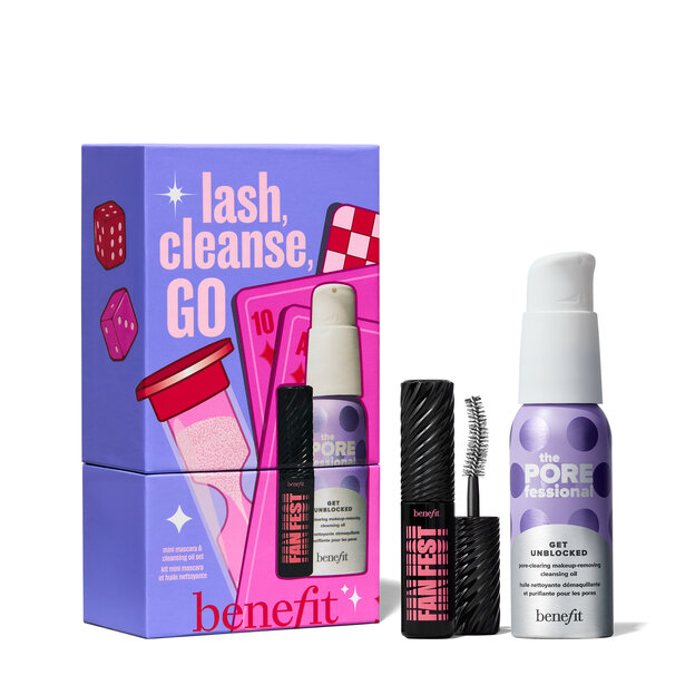 Lash, Cleanse, GO packaging and products