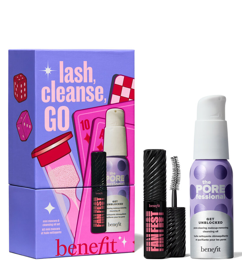 Lash, Cleanse, GO packaging and products
