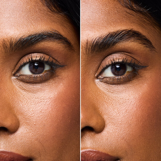 Brow Lamination before and after comparison