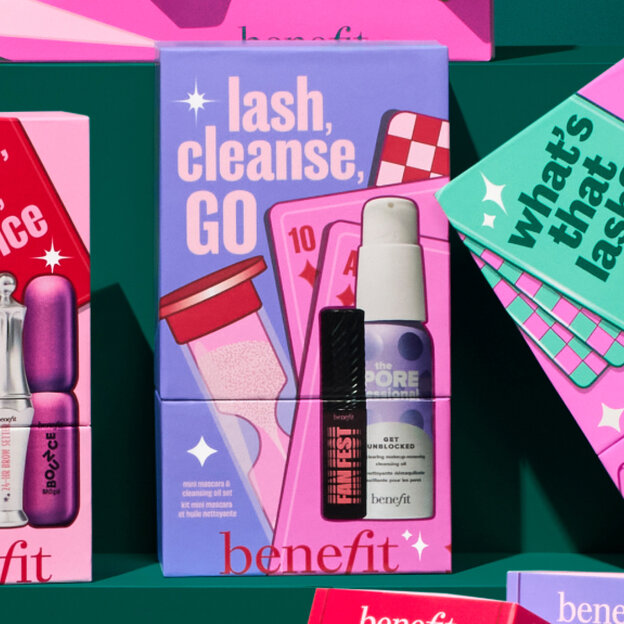 Lash, Cleanse, GO packaging